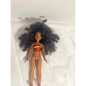 Disney Moana Fashion Doll 10 Inch Curly Hair Molded Orange Top Action Figure
